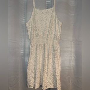 White spaghetti strap dress